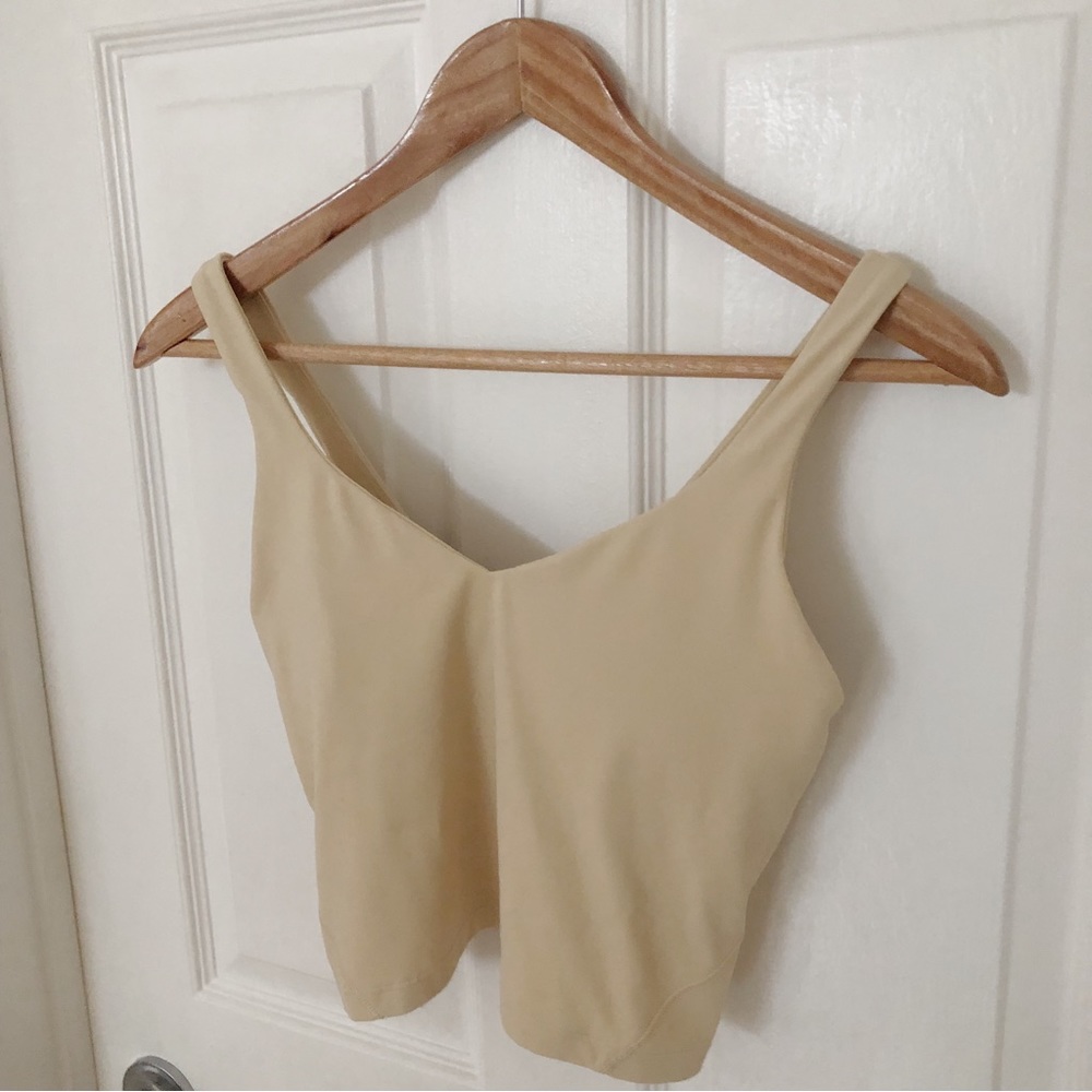 LULULEMON ALIGN TAN TANK SIZE 8 LIKE NEW